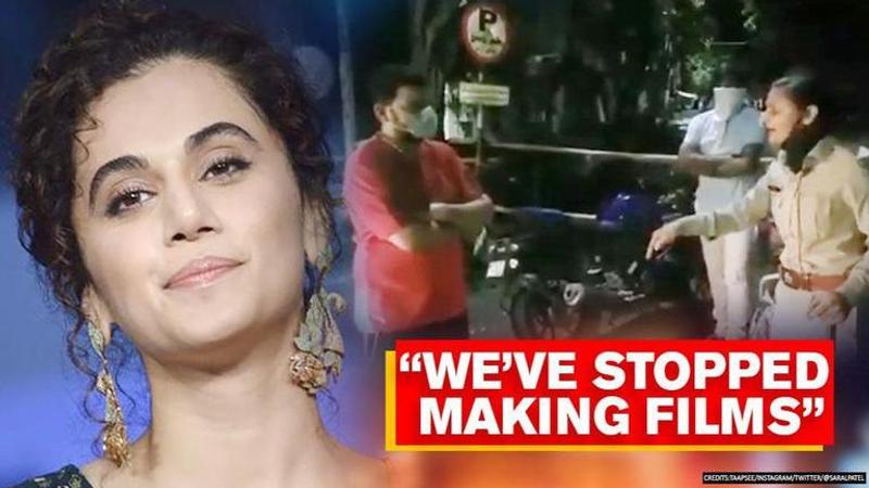 Taapsee Pannu has quirky response on Gujarat cop's transfer for stopping MLA's son