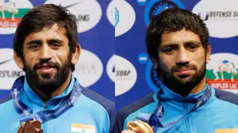 Bajrang Punia and Ravi Dahiya