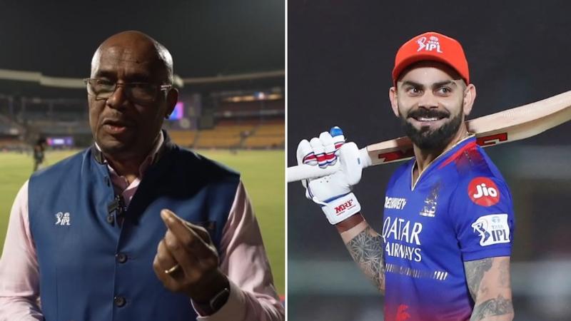 Ian Bishop and Virat Kohli