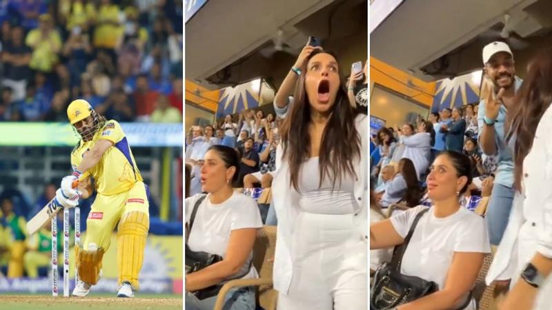 Kareena Kapoor's reaction to MS Dhoni's sixes