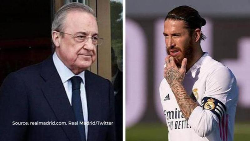 Sergio Ramos and Florentino Perez