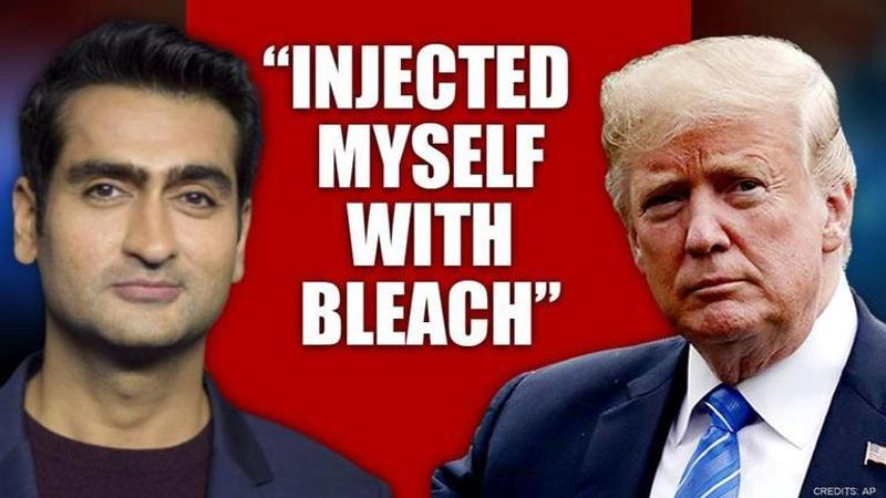 Kumail Nanjiani takes hilarious dig at Donald Trump after sensational disinfectant comment