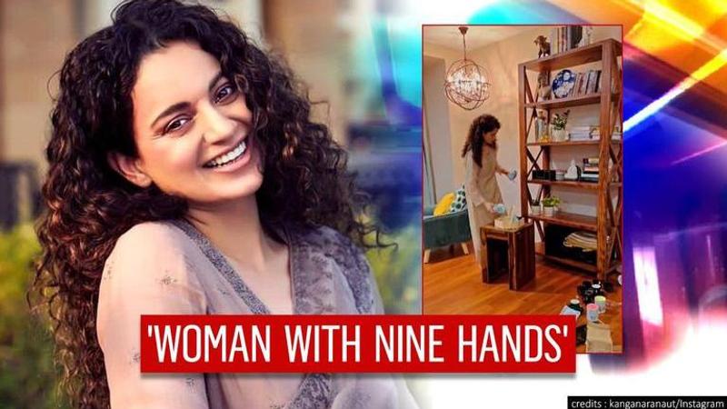 Kangana Ranaut considers herself Goddess Durga, sets up brother's place despite hectic day