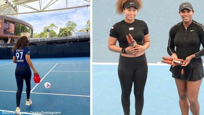 Naomi Osaka and Serena Williams