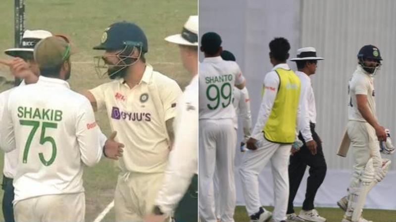 Virat Kohli, Taijul Islam, IND vs BAN 2nd Test, kohli fight, kohli taijul islam, virat kohli fight, india vs bangladesh, kohli fight with bangladesh