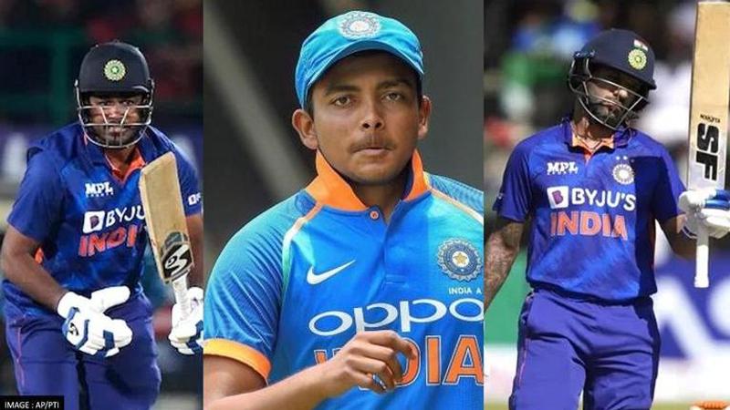 Sanju Samson, Prithvi Shaw and Shikhar Dhawan