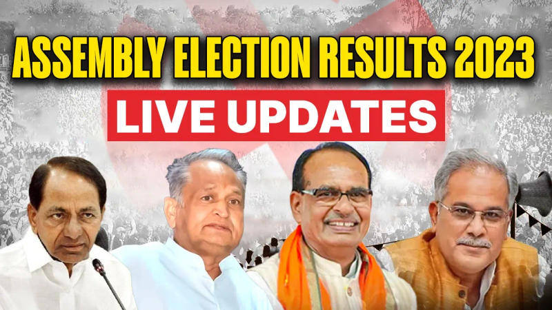 Assembly Election Results 2023 LIVE updates. 