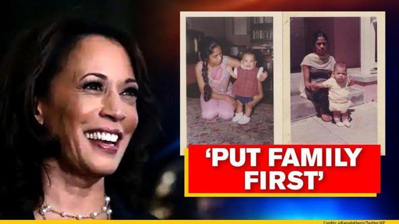 US elections: Kamala Harris says mother taught us to 'put family first'