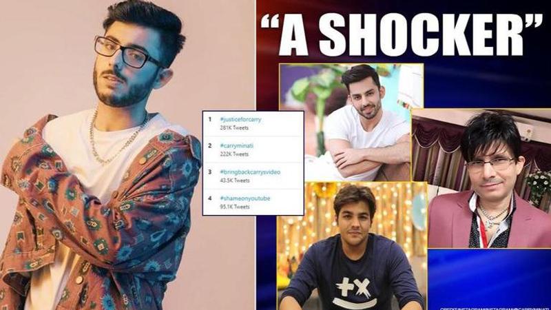 CarryMinati tops trends over deleted video: Celebs back him; KRK hails YouTube for move