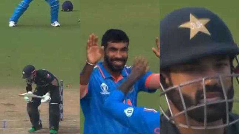 Jasprit Bumrah bamboozles Mohammad Rizwan