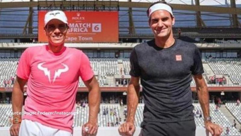 Roger Federer and Rafael Nadal