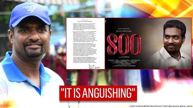 Muttiah Muralitharan releases statement on '800' movie controversy, says quotes 'twisted'