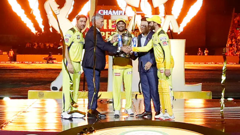 CSK after winning IPL 2023