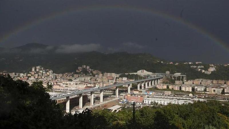 Italy PM inaugurates reconstructed Genoa bridge