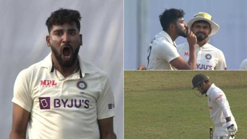 Mohammed Siraj, Litton Das, India vs Bangladesh Test match, mohammed siraj litton das, mohammed siraj celebration, siraj litton das, india vs banglade