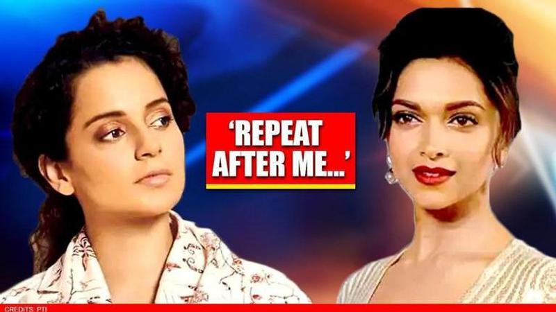 As Deepika Padukone chats on drugs surface, Kangana Ranaut fires 'repeat after me' dig