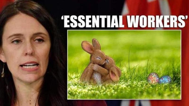 New Zealand PM assures children, calls Easter bunny and Tooth fairy essential workers