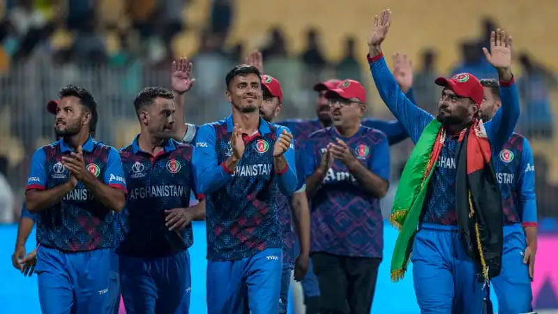 Afghanistan celebrate their win over Pakistan