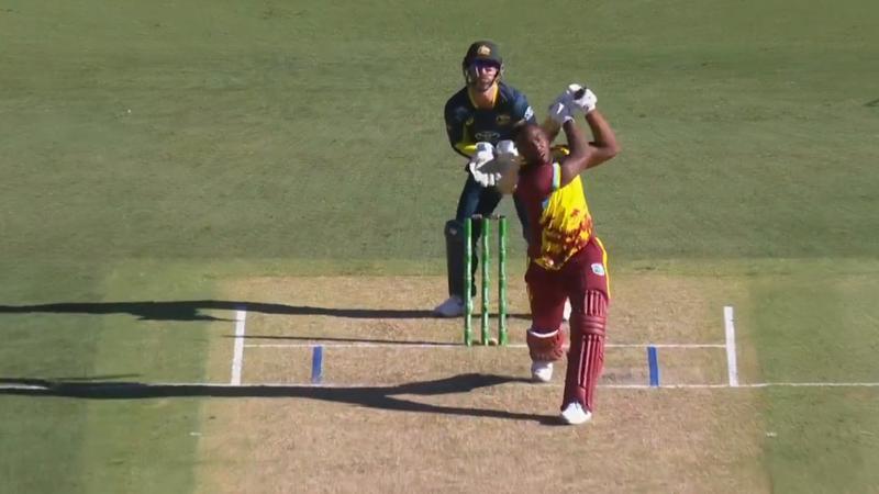 Andre Russell during AUS vs WI 3rd T20I