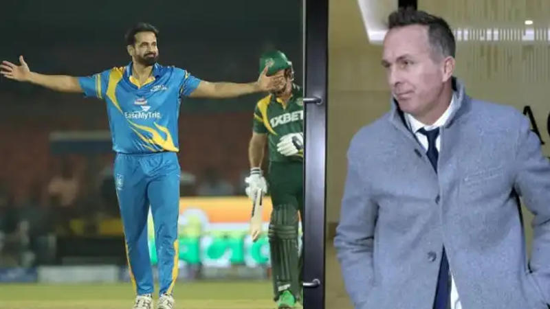 Irfan Pathan takes on Michael Vaughan