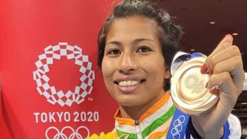 Lovlina Borgohain during Tokyo Olympics