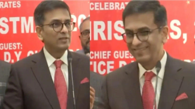 CJI Chandrachud sings Christmas Carol