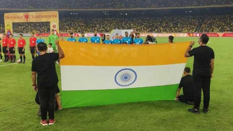 The Indian Flag at the Merdeka Cup