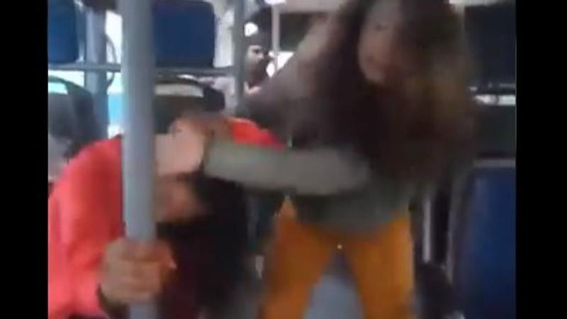 Viral Video Of Women Fighting Inside A Bus 