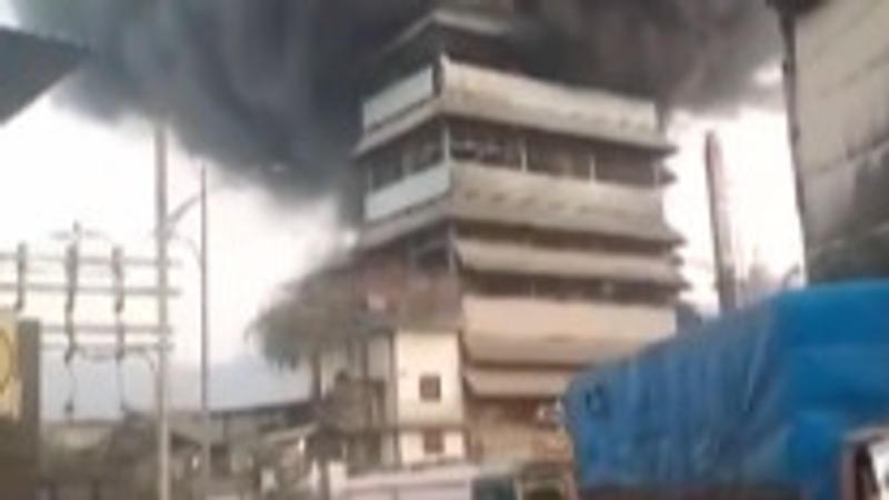   Huge Fire Engulfs at Chemical Company in Navi Mumbai
