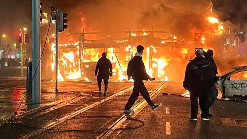 Dublin riots protests