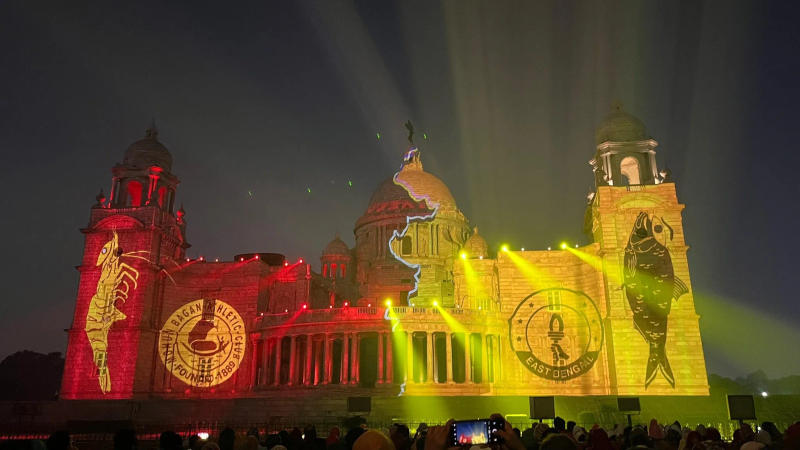 Victoria Memorial light and sound show pays homage to football legends