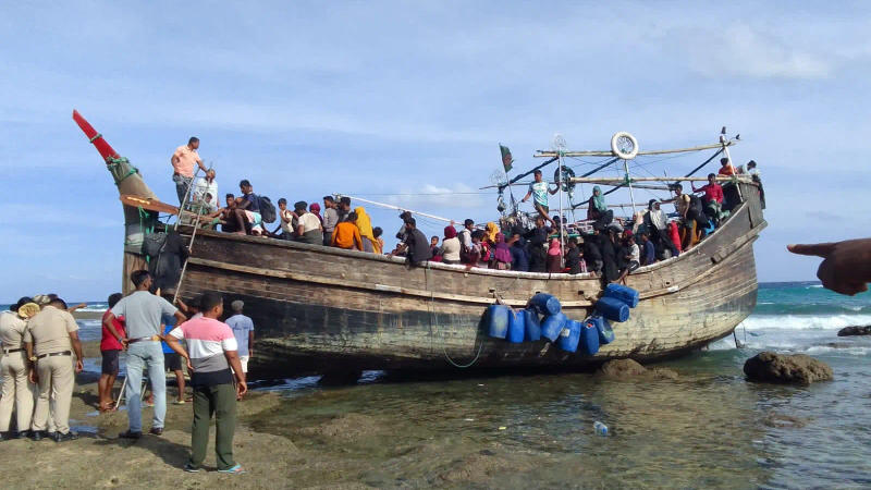 Boat intercepted on Andaman Island