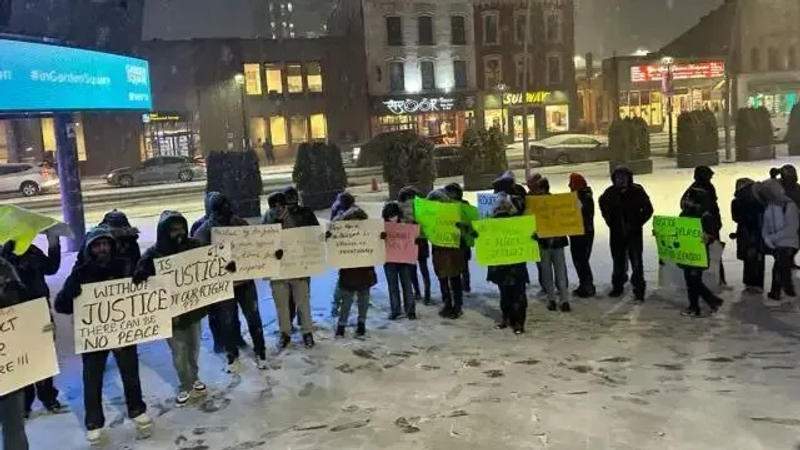 International students conducts sit-ins outside Algoma University