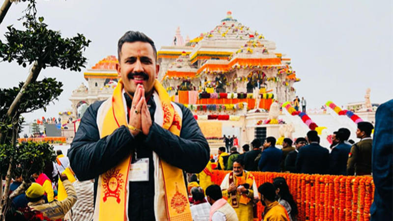 Minister in Himachal's Congress government Vikramaditya Singh attends Ram Mandir Pran Pratishtha ceremony 