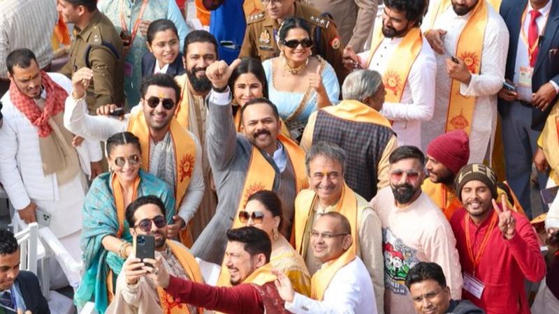 Celebs take selfie at Ayodhya