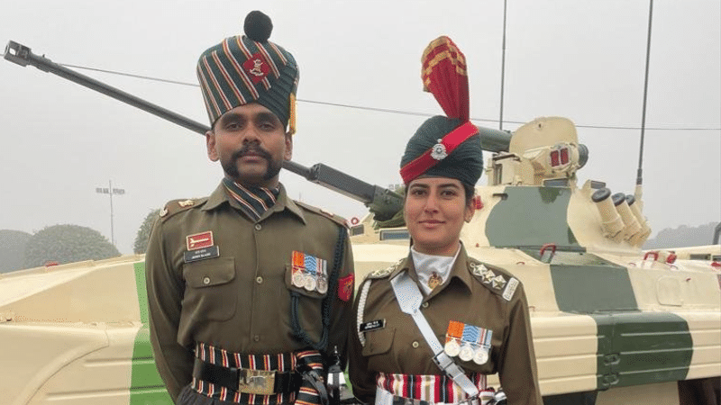 Army Couple to march down the Kartavya Path in Republic Day Parade 2024 