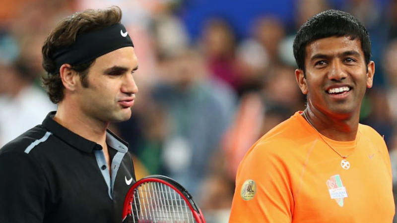 Rohan Bopanna & Roger Federer 