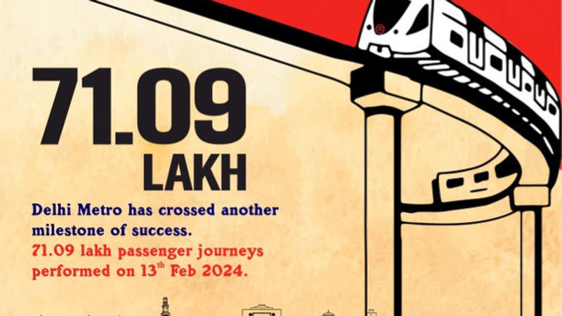 Delhi Metro Breaks Highest Passenger record 