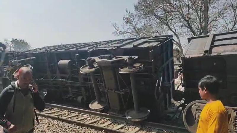 Goods Train Derailed