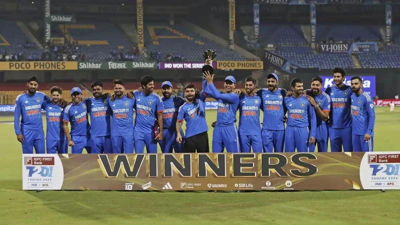 Team India win AFG T20I series