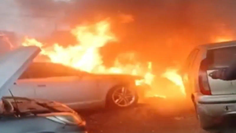 Luxury cars gutted in fire 