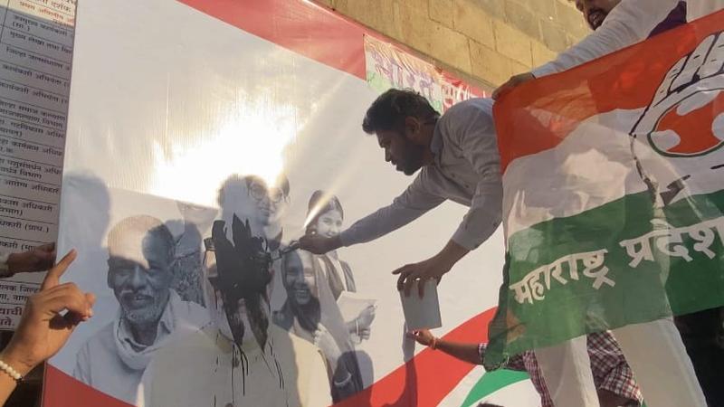 Youth Congress President and Ex-Minister's Son Arrested for Defacing PM Modi's Poster in Nagpur