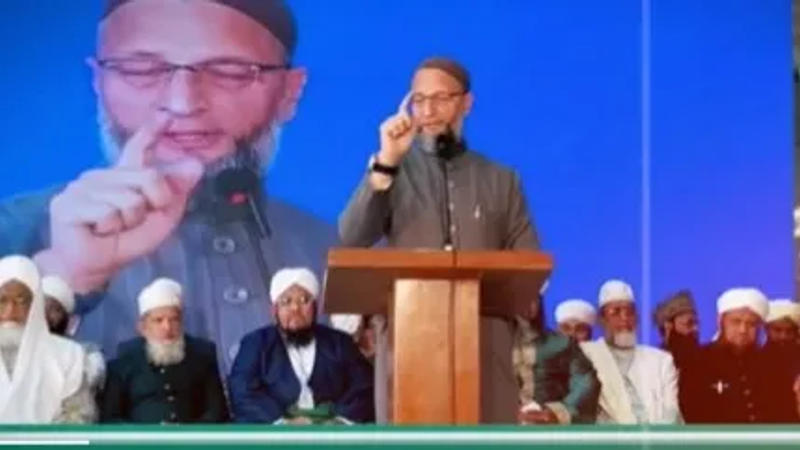 All India Majlis-E-Ittehadul Muslimeen (AIMIM) has posted a video on its X handle on Monday, where AIMIM Chief Asaduddin Owaisi is seen addressing a gathering