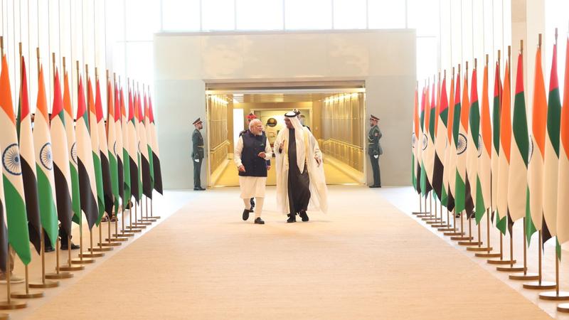 Prime Minister Narendra Modi and UAE President Sheikh Mohamed bin Zayed Al Nahyan held wide-ranging talks to take forward the bilateral strategic partnership.