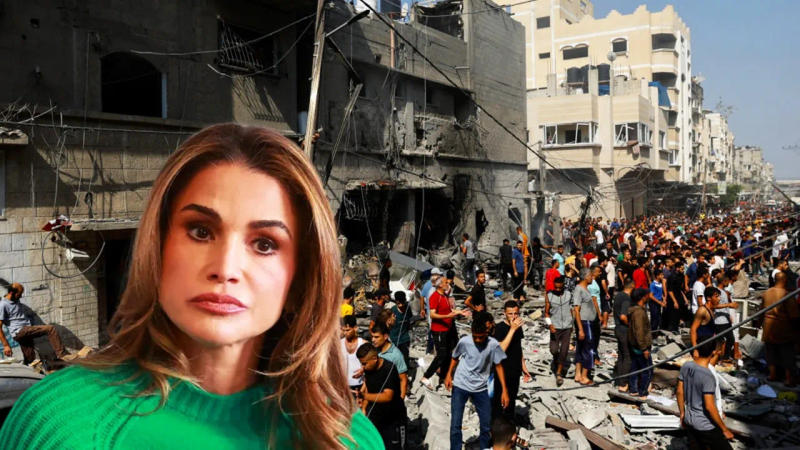 Queen Rania of Jordan slams West