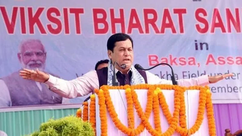 Union minister of Ports Shipping and Waterways Sarbananda Sonowal