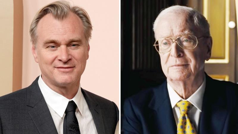 Christopher Nolan and Michael Caine