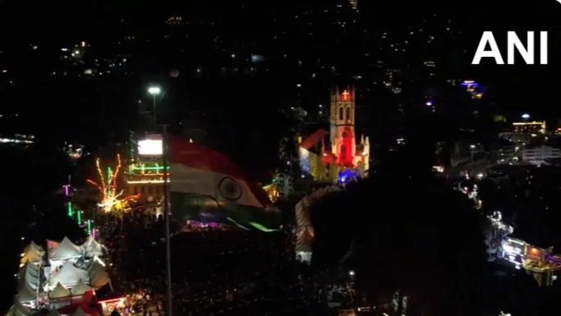 Shimla shines in spectacular drone footage during Christmas celebrations