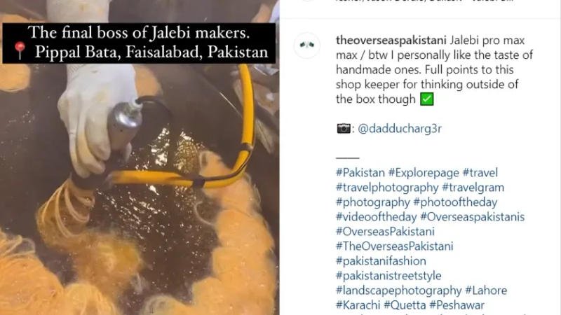 Pakistan's automatic jalebi machine goes viral on internet