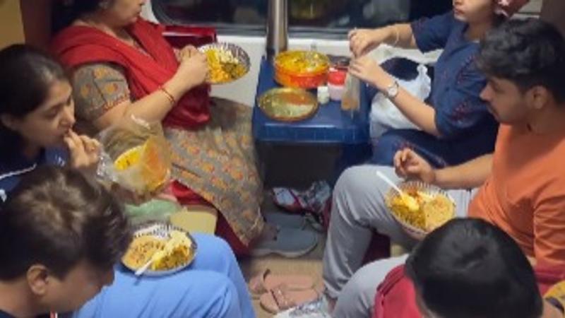 Desi Family's 3-Course Train Meal Sparks Internet Debate 